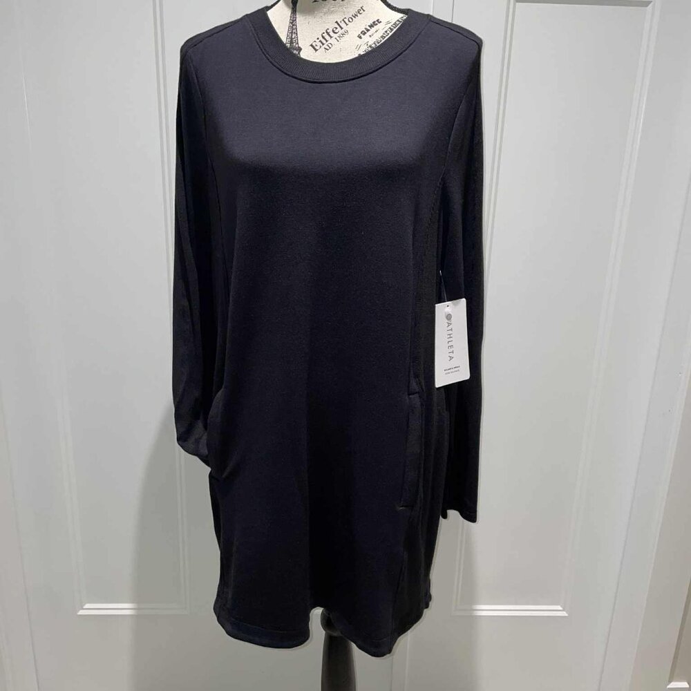 ATHLETA Balance Dress - L Petite | BLACK – NEW WITH TAGS